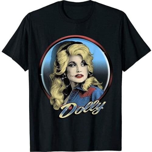 D.olly P.arton TShirt Funny Cotton Tee Vintage Gift for Men Women Black