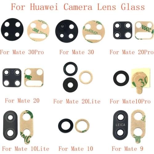 2pcs Back Rear Camera Lens Glass Replacement For Huawei Mate 30 30Pro 30Lite 20 20Pro 20Lite 20X 10 10Pro 10Lite 9 Repair parts