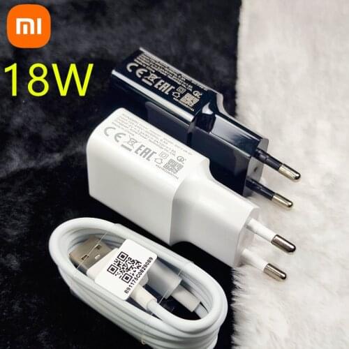 Xiaomi 18W Fast Charger QC 3.0 Charge Adapter Usb C For Mi 8 10 lite Mi 9 se 9t Pro Max 3 Mix 3 A3 Redmi note 7 8 9 pro