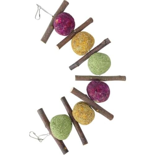 Animal Teeth Molar Toys Hamster Rabbit Tree Branches Hay Ball Hamster Rabbit Teeth Grinding Supplies Licorice Pie