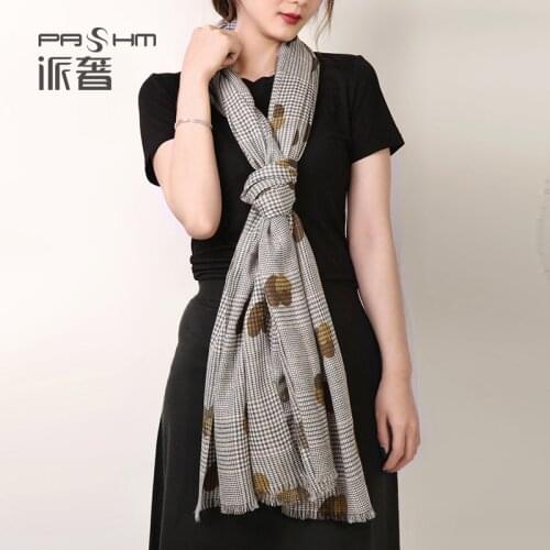 100% Merino Wool Scarf Inner Mongolian Luxury Women 100% Wool Scarf Warm Soft Neck Brand Scarf For Women Long Autumn Winter
