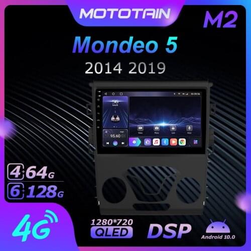 1280*720 Android 10.0 Mototain Car Multimedia Auto Radio for Ford Mondeo 5 2014 2019 4G LTE Audio GPS Player 8 Core 6G 128G