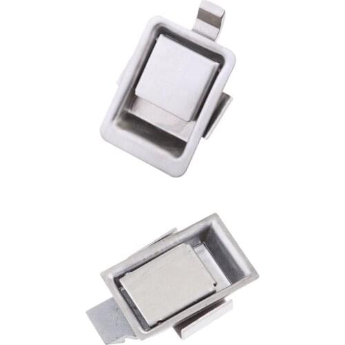 2x Stainless Steel Mounted Mini Paddle Lock Travel Trailer RV Motorhome