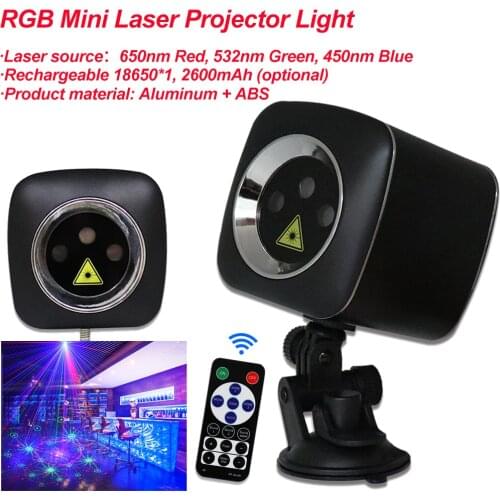 32 Patterns Mini RGB Stage Lights Voice Control Music Led Disco Light Party DJ Show Laser Projector Lights DMX 512 Controller