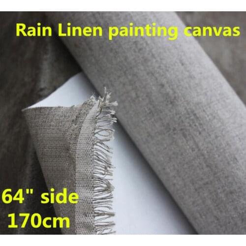 64in 100% Rain Linen quality painting canvas for artist 370gsm 1.7m size