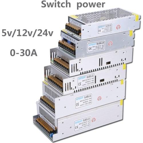 DC Power Supply Adapter,Lighting Transformers 5V 12V 24V 36V 5 12 24 36 V 1A 2A 3A 5A 6A 8A 10A 15A 20A LED Driver LED Strip Lab