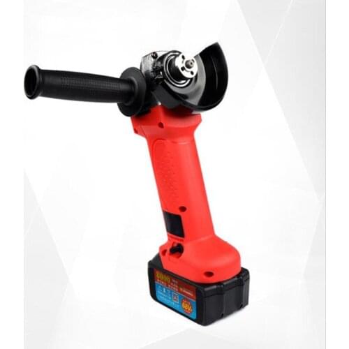 21V Cordless Brushless Grinder with 2.6Ah/4.0A Rechargable Lithium Li-ion Battery 125mm Angle Grinding Cutting Machine