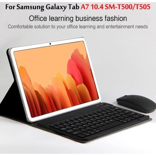 Bluetooth keyboard case For Samsung Galaxy Tab A7 10.4 2020 SM-T500 SM-T505 T500 T505 wireless keyboard tablet cover