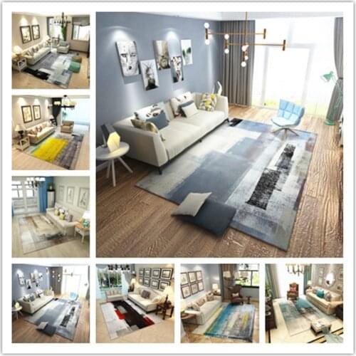 Large Area Rectangle Carpets For Living Room Decor Soft Rug Colorful Bedroom Floor Mat Rugs Fashion Household All-match Carpet