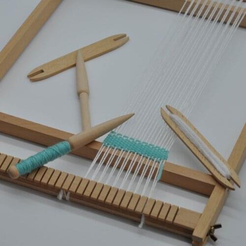 Beech Wood Weaving Shuttle Loom Knitting Tool Sweater Scarf Tapestry Coil Stick