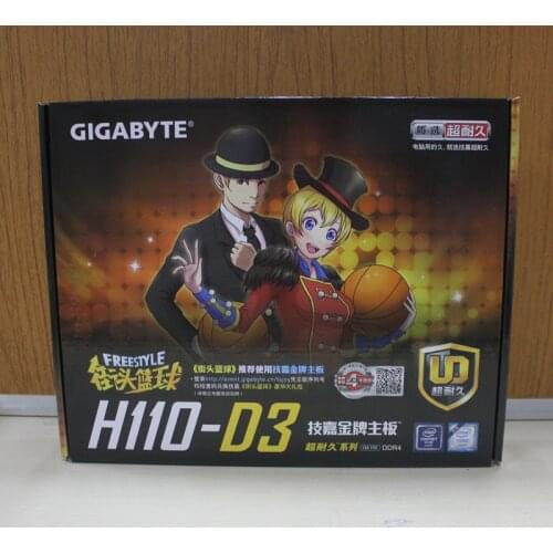 For Gigabyte GA-H110-D3 DDR4 Original new Motherboard H110-D3 H110 LGA 1151 support G4560 Micro-ATX