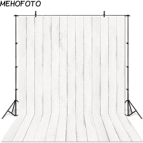 MEHOFOTO White Wood Board Backdrops Wood Floor Portrait Backdrop Photobooth Photo Studio Newborn Photography Background Props