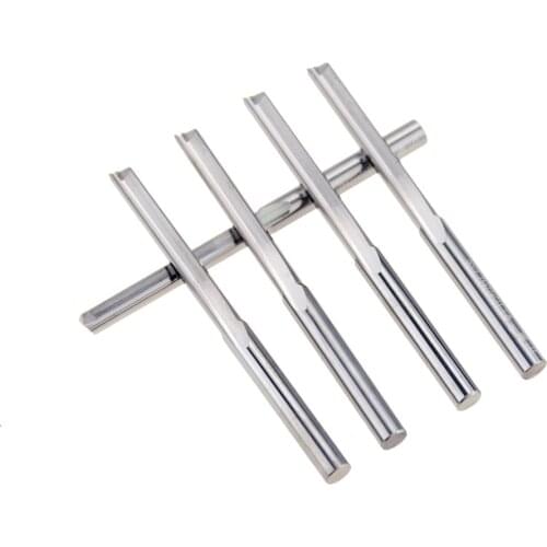 10pcs 2 Flute CNC Router Bits 3.175mm Straight Slot Tungsten Steel Milling Cutter for Wood MDF Plastic