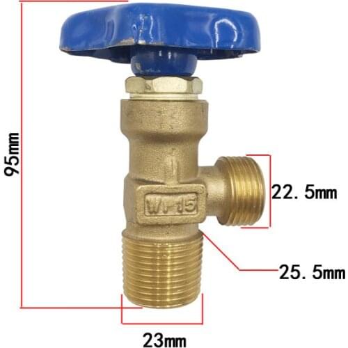 WP-15 Small Argon Gas Cylinder Valve Cylinder Head Assembly Small Teeth And Big Teeth Style