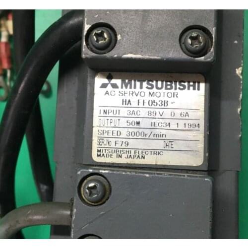 HC-FF053B servo motor , used in good condition . 80% appearance new , good working , free shipping