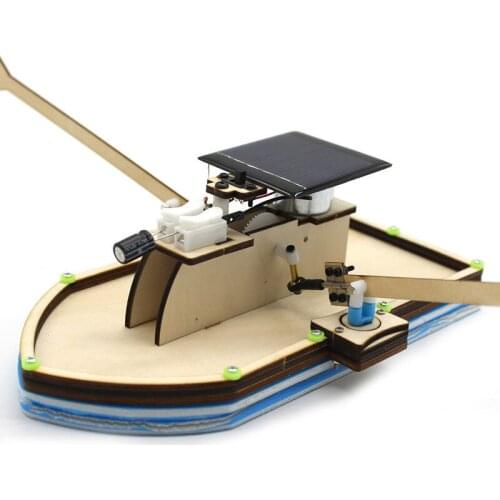 Interesting Rowing Model Primary and Secondary School Students DIY Science and Technology Small-scale Creation of Solar Energy