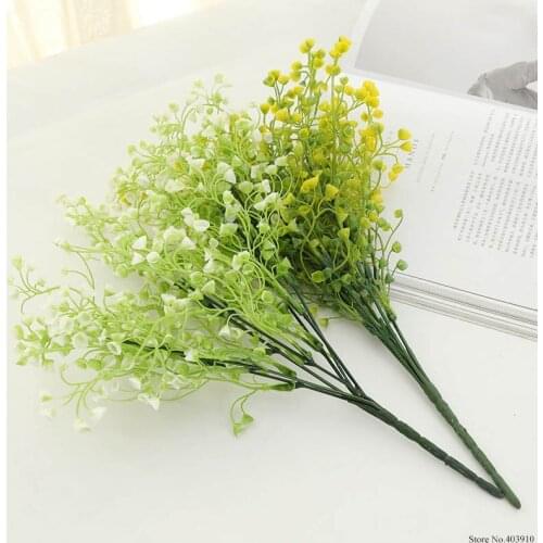 1 Bouquet DIY Artificial babys breath Flower Gypsophila Fake Silicone plant for Wedding Home Party Decorations