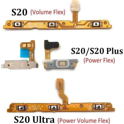 Power On Off Switch Volume Key Button Flex Cable For Samsung Galaxy S20 / S20 Plus / S20 Ultra
