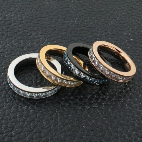 Stainless Steel Ring Jewelry 4 Color Wholesale For Women Fashion Gift Newest Bijoux Femmes Joyas Mujer Store RBJKCZBE