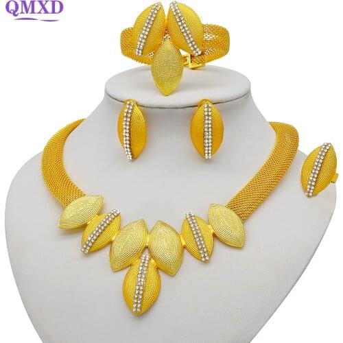 High quality wedding jewelry sets gold african jewelry sets women fashion necklace stone jewelry free shipping