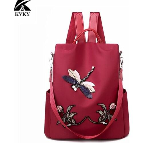 Женские рюкзаки с вышивкой KVKY China At AliExpress
