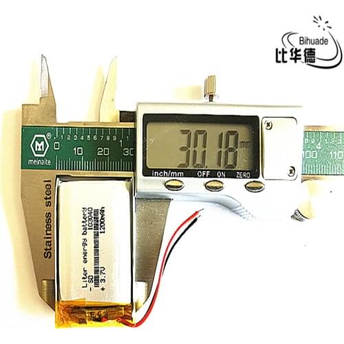 Liter energy battery Good Qulity 3.7V,1200mAH 103040 Polymer lithium ion / Li-ion battery for tablet pc BANK,GPS,mp3,mp4