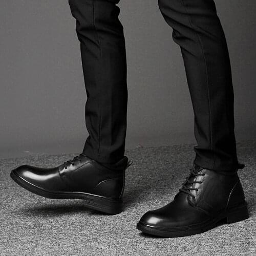 Mens Casual Boots Causal Shoes For Men Casual Male Shoe Leather Sneaker Mens Sneakers Black Leisure 2020 Mens Man Fashion