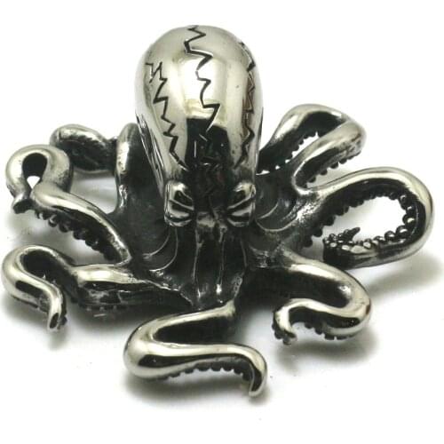 Men 316L Stainless Steel Cool Punk Gothic Octopus Newest Pendant Gift