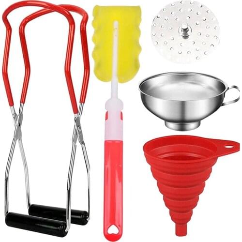 Canning Kits,Canning Jar Lifter with Grip Handle Stainless Steel Canning Wide Funnel,for Kitchen Canning Tools Set