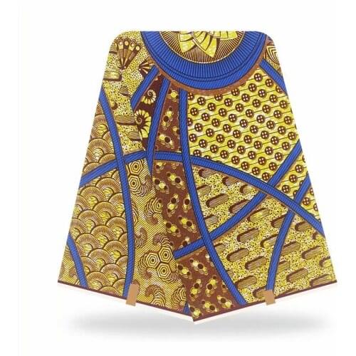 Nigerian Wax Prints For Fabric Real Soft Breathable African Style Ankara Dye For Clothes For Dress Material By The Yards VL 6-44