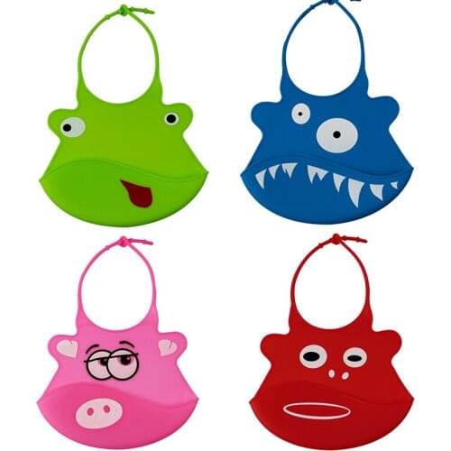 Baby Organic Silicone Cute Baby Bibs Kid Infant Slabber Baby Baby Bibs Soft Silicone Bib Waterproof Saliva Dripping Bavoir