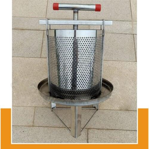Beekeeping Tool Manual Mesh Honey Wax Press Machine Bee Wax Press Stainless Steel