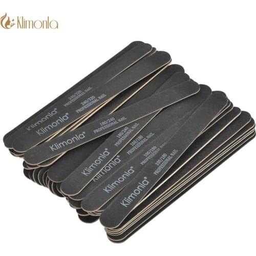 Wholesale Professional Wooden Straight Nail File 100/180 180/240 240/320 Sandpaper Pedicure Manicure Grinding Trimmer Tools