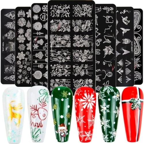 1 PCS Flower Geometry Nail Stamping Plates Animal Leaves DIY Image Stencil For Nails Polish Printing Templates Tools