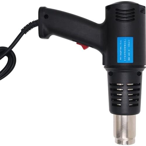 220V EU Plug Industrial Electric Heat Gun 1600W-2000W Thermostatic Liquid Crystal Display Shrink Packaging Heat Tool