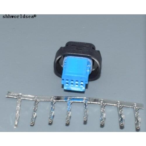 Worldgolden 8pin socket for New BMW ICAM camera original plug 8 holes for BMW reversing camera plug 8P connector