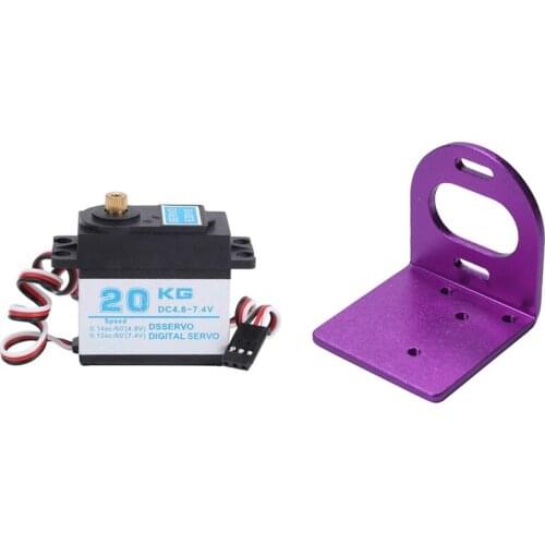 Adjustable Motor Seat For Wltoys 1/18 A949 A959 With 20Kg High Torque Digital Servo For RC RGT86100 SCX10III HPI TRX4