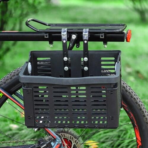 Folding Bike Basket Removable Portable Cycling Accessory For Storage Bicycle Baskets Balance Car Baskets MTB Bike Scooter Basket