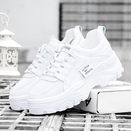 Shoes Woman Dad Shoes Womens New Ins Fashion Luxury Designer 2021 White Shoes Platform Warm Fleece-Lined