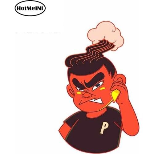 HotMeiNi 13cm x 8cm For Call Male Car Bumper Window Stickers Graffiti Sticker Vinyl Material Occlusion Scratch Car Accessories