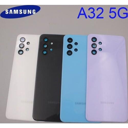 SAMSUNG Battery Back Cover Rear Door Housing Case Soft Phone Back Replacement For Galaxy A32 5G A326 With Camera Lens Camera