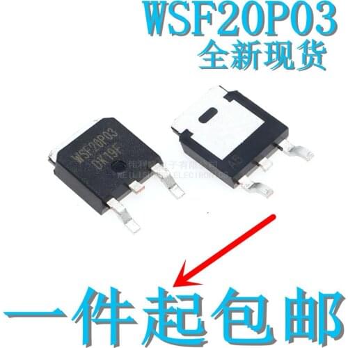 10PCS/LOT Wsf20p03 20p03 to-252 P-CH-30v-27A MOS Field Effect Transistor Direct Sales Spot