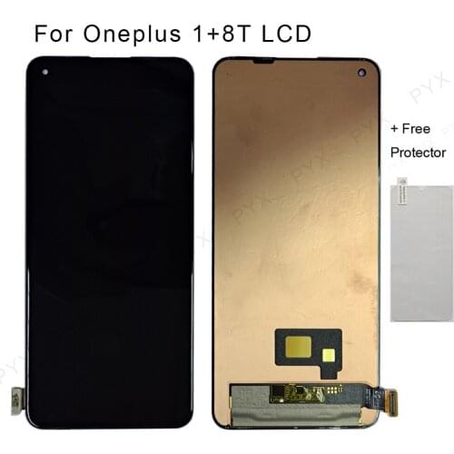 100% test Original LCD For OnePlus 8T 8 8pro IN2023 Display Touch Screen Digitizer Assembly For 1+8T KB2001 KB2000 KB2003 KB2005