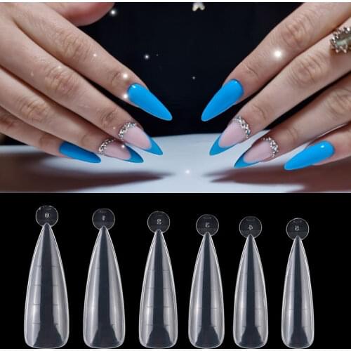 120pcs Full Cover Quick Building Gel Mold Dual Forms For Nail System Extension Forms Top Molds Nail Tips