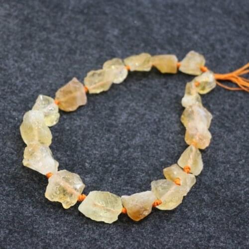 15.5 Druzy Yellow Druzy Rough Nugget Beads 12-18x14-20mm Gems Stone Large Size Rock Raw Crystal Quartz Women Beads, Necklace