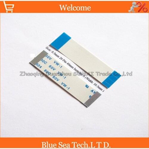 20 Pin FFC FPC Flexible Flat Cable 0.5mm pitch 20pin 40mm Isotropy A or Anisotropy B cable,AWM 20624,80C 60V VW-1