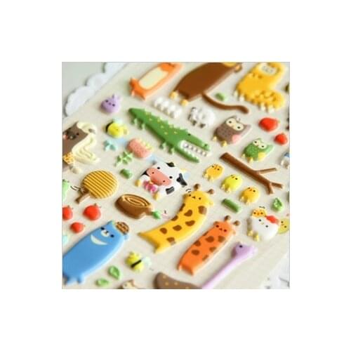 20 pcs/lot Kawaii cartoon animal design Decoration Sticker For Kids Scrapbooking Diary Stickers(ss-1295)