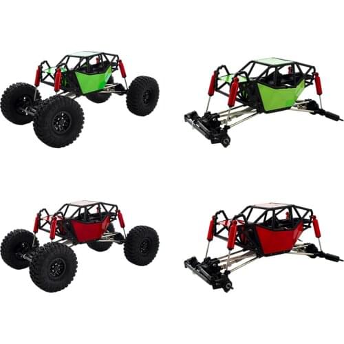 310mm Wheelbase Chassis and Tube Roll Cage for Axial SCX10 1/10 4WD RC Crawler Buggy Electric Toy Gifts