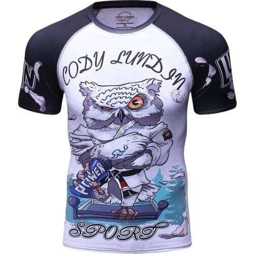 3D Style Rashguard Manufacturer Fitness Clothes Short Sleeve Design Your Own Bjj MMA Rash Guard
