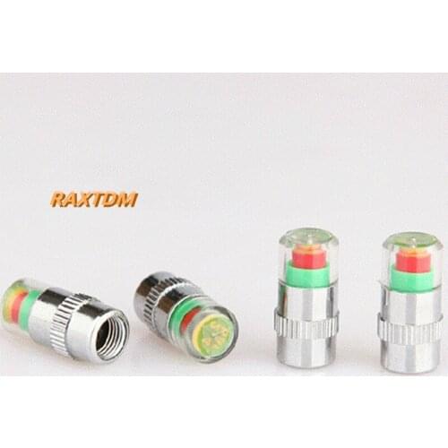 4pcs Car Auto Tire Air Pressure Valve Stem Caps Sensor Indicator Alert For Volvo S40 S60 S70 S80 S90 V40 V60 V90 XC60 XC70 XC90